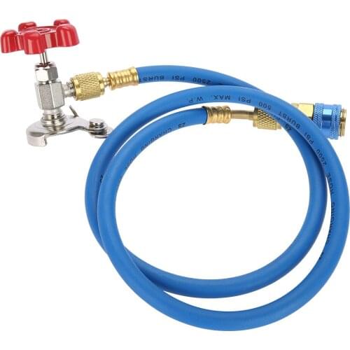 R134a, 1/4 "Flare Male Refrigerant Recharge Hose Gas Can Fitting Pipe Can For Universal Air Conditioning Refrigerant Opener