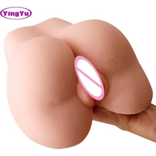 Realistic Male Masturbators Silicone 3D Ass With Artificial Vagina Anal Adult Sex Toy For Men Half Body Sex Doll