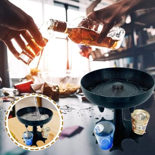 6 Shot Glass Dispenser Holder For Filling Liquids Drinking Shots Liquor Dispenser Whisky Beer Wine Tools Game For Party Bar