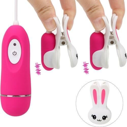 OLO Sex Toys for Women Vibrator Nipple Clip Clitoris Clip 10 Speeds Silicone Clitoral Stimulation G spot Breast Massage