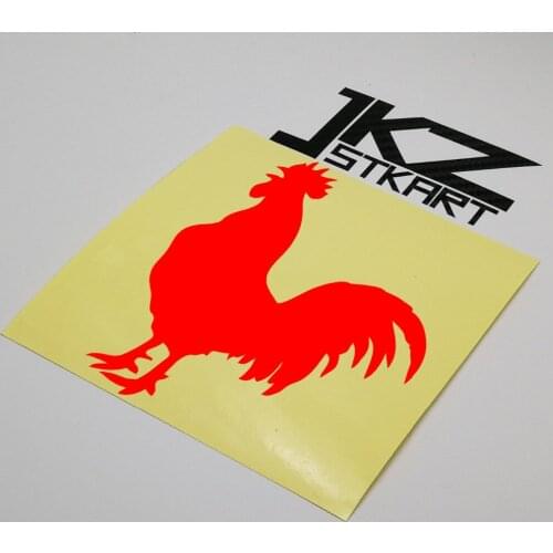 JKZ STKART Vinyl Die Cut Stickers Decal Rooster 15 x 12.5 cm Car Motor Bike Tank Laptop Helmet Decorated Stickers