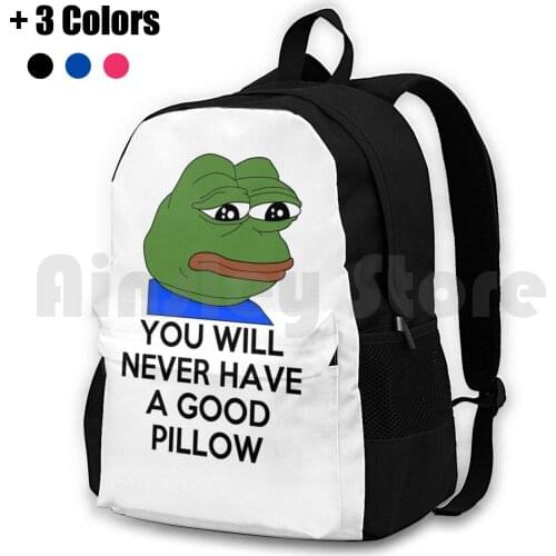 Feels Bad Man Outdoor Hiking Backpack Waterproof Camping Travel Master Meme Memes Dank Dat Boi Feels Bad Man Feelsbadman Funny