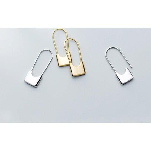 WTLTC 925 Sterling Sliver Lock Hoop Earrings For Women Dainty Padlock Huggie Earrings Unique Design Hoops Earrings Accessories