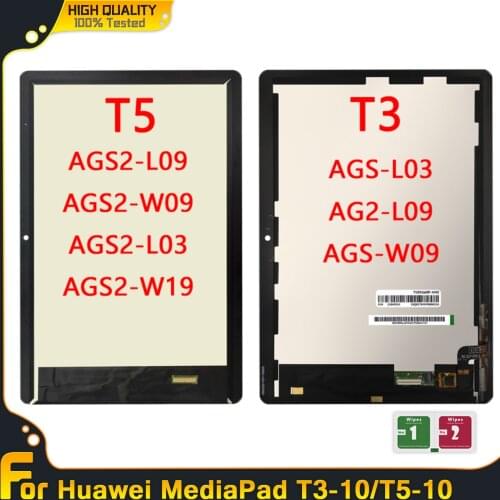 For Huawei MediaPad T3 T5 10 AGS-L09 AGS-W09 AGS-L03 AGS2-W09 AGS2-L09 LCD Display Touch Screen Assembly For Mediapad T5 T3 10