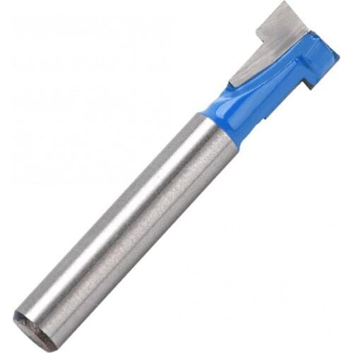 1/4" Shark Hex Bolt T-track T-slot Slotting Router Bit Alloy Blade Carbon Steel Handle T Slot Router Bit