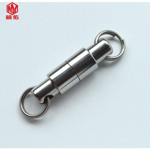 1PC Small Titanium Alloy Separable Magnetic Keychain Outdoor EDC Tool Key Chian Accessories Quick Hook Hanging Buckle