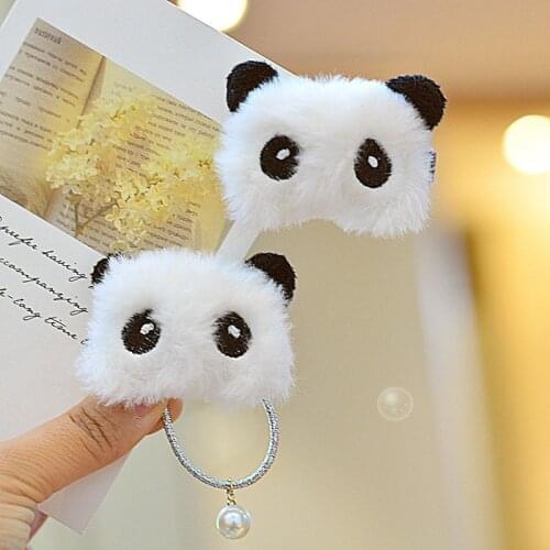 1PCS Panda Princess Cute Headwear Kids Elastic Hair Bands Children Hair Ties Ropes Girls Accessories Baby Headdress