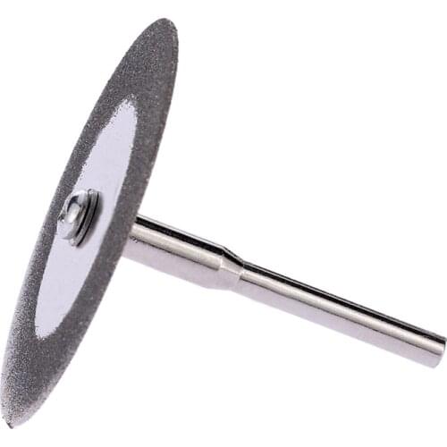 10pcs 25/30 grinding circles Diamond Cutting Disc Rotary Blades Cutting Wheel Slice for Dremel Electric Grinder with 2 Mandrels