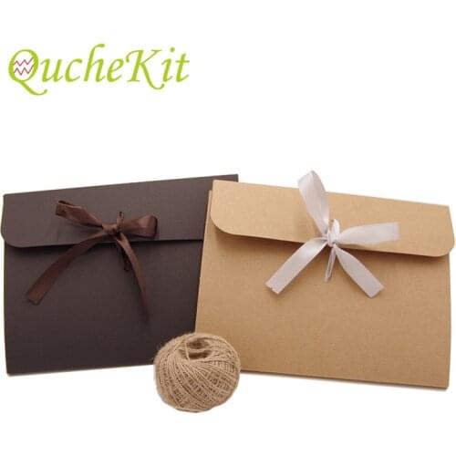 10Pcs/Lot Kraft Paepr Packaging Bag Gift Box Bag Scarf Pajamas Underwear Storage Package Bag Event & Party Supplies Gif Boxes