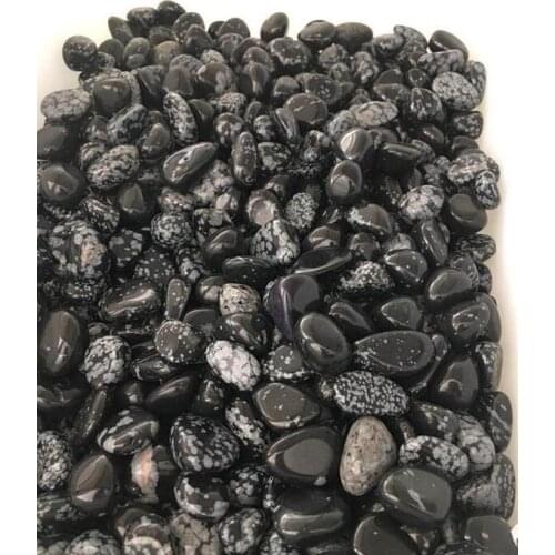 100 grams of natural gravel granules, snowflakes obsidian.，Crystal granulated fish tank decorated garden decoration