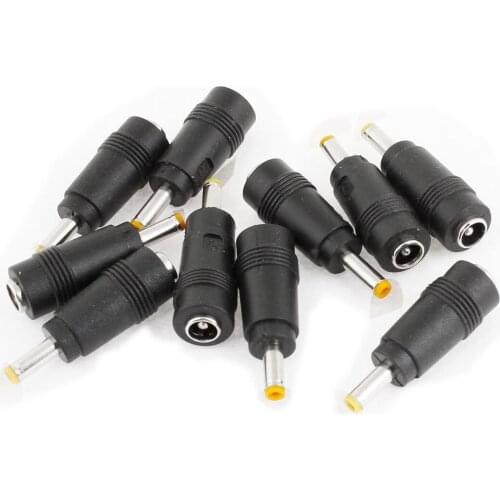 2.1 x 5.5mm Female to 4 x 1.7mm Male AC DC Power Adapter Laptop 10pcs
