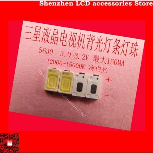 200PCS/Lot FOR Maintenance of Samsung Konka led LCD TV backlight light strip chip diode 5630 lamp beads 3V 0.5 watts