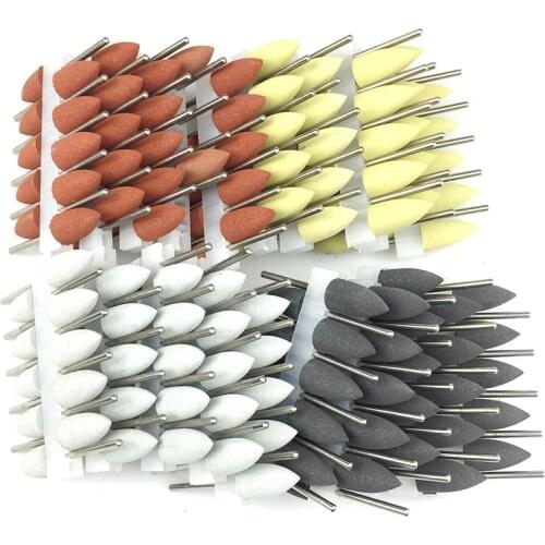 50pcs/set 2.35mm dental silicone Rubber polishers burs Teeth Whitening Equipment dental polishing
