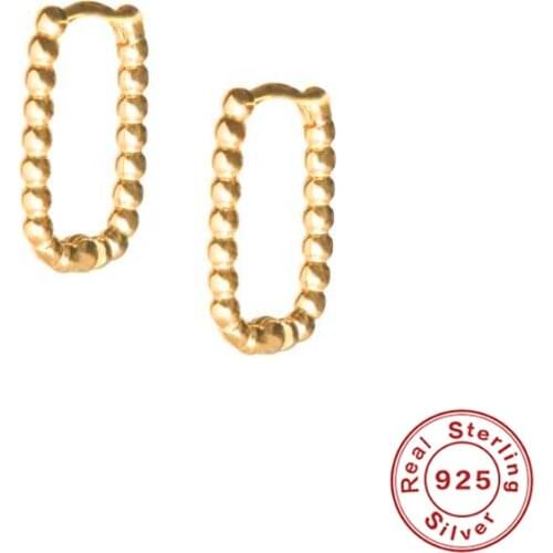 AIDE 925 Sterling Silver Huggie Earrings For Women 2021 Simple Hoop Earring Luxury Jewelry Piercing Pendientes Brincos Gift Aros