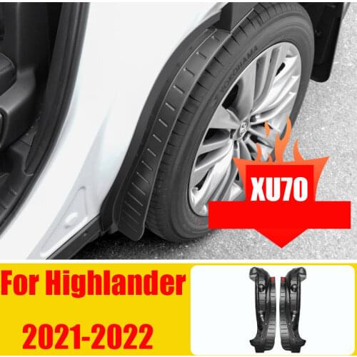 Mudguard Fender Mud Flap Guard Splash Mudguards Car Accessories Auto Styline For Toyota Highlander Kluger XU70 2020 2021 2022
