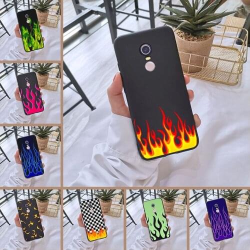Phone Case For Xiaomi Redmi Note 4 4X 5 5A 6 Pro Prime Art Flame Silicone Back Cover For Pocophone F1 Redmi S2 4A 5A 6A 5 Plus
