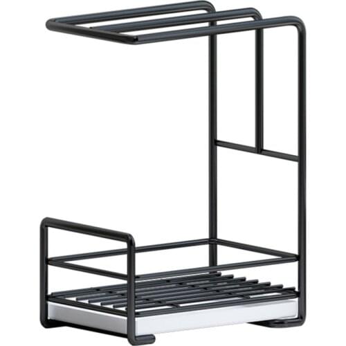 RacksSponge Holder Storage Rack Stainless Steel Dish Cloth Drain Rack Clean Sponge Holder Rag Storage Rack Shelf Towel