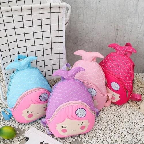 New childrens lovely Mermaid schoolbag kindergarten Girls Backpack Girls Fashion Backpack