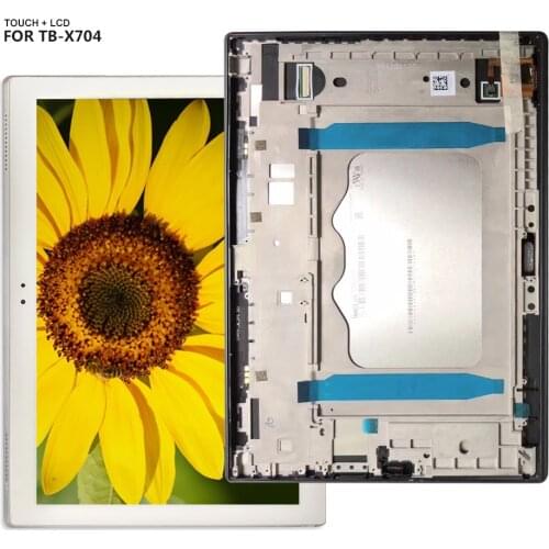 For Lenovo Tab 4 10 Plus TB-X704 TB-X704L TB X704 Tab4-x704 LCD Display Touch Screen Digitizer Glass Assembly with Frame