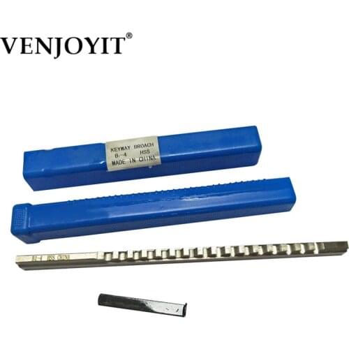 HSS Keyway Broach 4mm B1 Push-Type Keyway Broach Metric Sized with Shim High Speed Steel Cutting Tool knife for CNC Machine