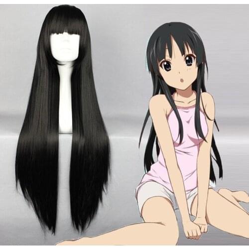 K-ON! Cosplay Wigs Akiyama Mio Cosplay Wigs Heat Resistant Synthetic Anime Cosplay Wig Halloween Carnival Party Cosplay Wigs