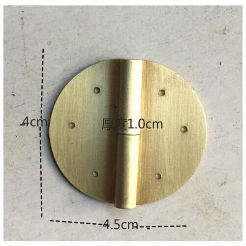 Chinese antique furniture hardware accessories copper door hinges copper decorative circular hinges