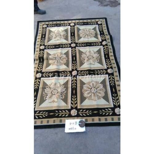 Free Shipping 4'x6' Needlepoint Rugs, Handmade carpet 100% New Zealand Wool area rug