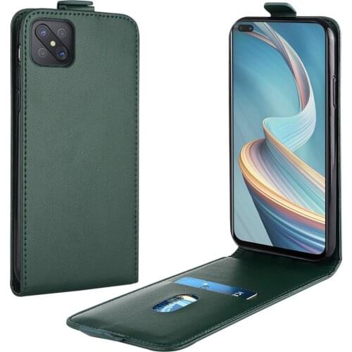 Flip Up and Down Leather Case for OPPO A92S 5G Case PDKM00 CPH2065 Vertical Cover for OPPO A 92S 5G Case Phone Bag