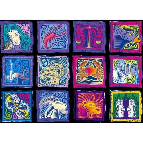 Square Iron On Transfer Patches Letters Constellations Clothing Decoration Accessories Diy Iron Heat Transfer Applique