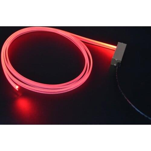 Mini 3W 12v led projector light source engine lighting generator+3mm(Dia.) Skirt Side Glow optical fiber plastic cable Car use