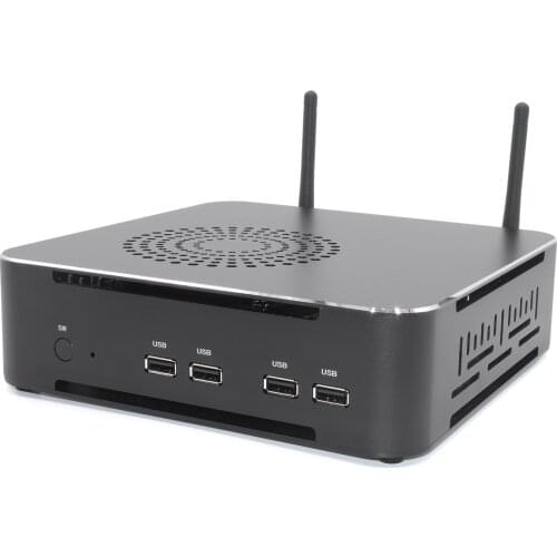 Mini PC Intel Core i9 11900 i7 11700 i5 11400 Windows11 Linux m.2 ssd mini pc alloy case with Fan latest 19v desktop PC TV BOX