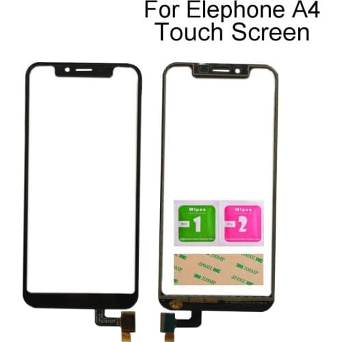 Mobile Touch Screen Front Glass For Elephone A4 / A4 Pro Touch Panel Sensor Digitizer Repair Touchscreen Tools 3M Glue