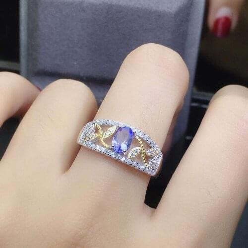 New Arrival Natural and Real Tanzanite Ring Natural And Real Tanzanite Ring 925 sterling silver For men or women