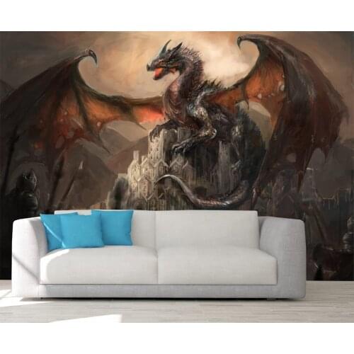 Custom 3D Photo Wallpaper Abstract Dragon Wall Mural Living Room Bedroom Vinyl Mural Waterproof Wallpaper Home Decor