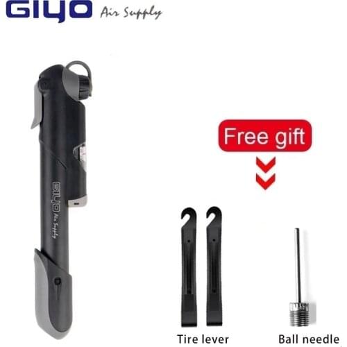 GIYO Mini Hand Pump GP-04s/41s/61s Bicycle Air Pump Ball Toy Tire Inflator Schrader /Presta Valve Portable MTB Road Bike Pump