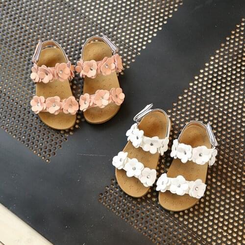 Girls Sandals 2021 Summer New Childrens Fashion Soft Bottom Princess Shoes Little Girl Baby Shoes Wild Style 21-30 Size