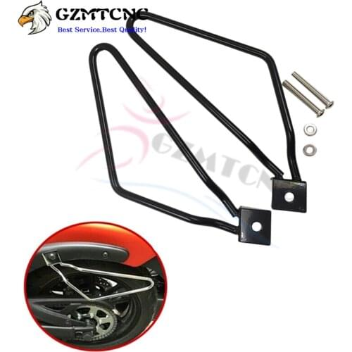 Motorcycle Saddle Bag Saddlebag Side Box Hanging Support Bars Mount Bracket For Harley Sportster Cruise Dyna 883 Dyna FXDF