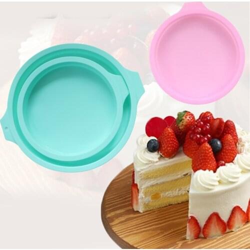 Silicone Layered Cake Round Shape Mold Kitchen Bakeware DIY Desserts Baking Mold Mousse Cake Moulds Baking Pan Tools WY