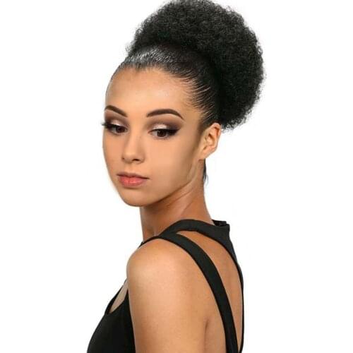 Synthetic Chignon Afro Hair Bun Maker Postiche Cheveux Hair Pieces Bun Hairbands Diameter 10 Inches Hair Bun Afro Hairpiece