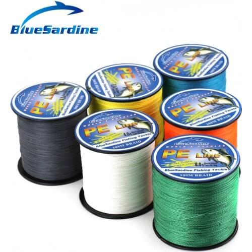 BlueSardine 300M Super Strong Braided Fishing Line Multifilament PE 4 Braid Wires Fishing Tackle 12LB - 90LB