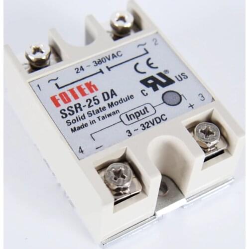 Solid State Relay SSR-25DA 25A Actually 3-32V DC TO 24-380V AC SSR 25DA Relay Solid State