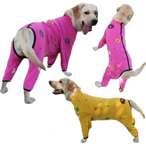 Big dog pajamas spring four-legged gown/UV protection/post-surgery/light big dog pullover/dog clothes/dog one-piece