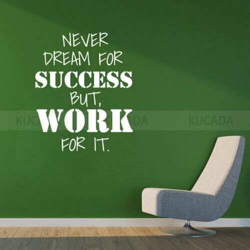 Vinyl English Wall Decal Stickers Office Background Inspirational excitation Slogan Student School Art Decals Murals JG4198