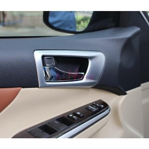 Interior Door Handle Bowl Insert Trim 2015 2016 2017 Panel Overlay Chrome Car Styling For Toyota Camry Accessories