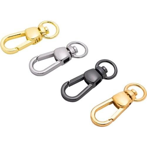 100pcs 9mm Bag Metal Buckles Dog Collar Bags Strap Chain Swivel Lobster Clasp Trigger Snap Hook DIY Hardware Accessories