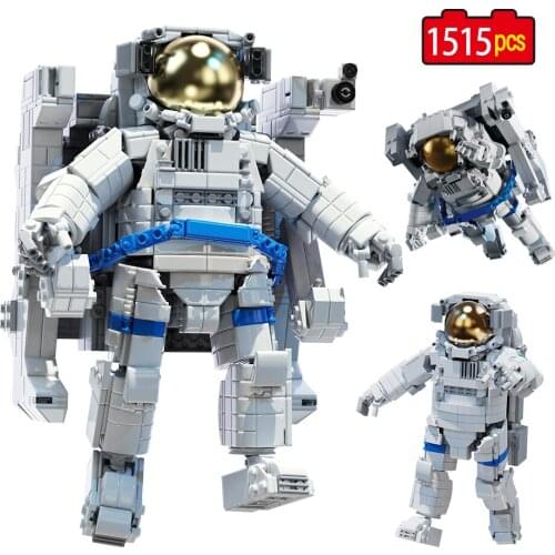 1515pcs City Aviation Universe Astronaut Building Blocks Technical Spacecraft Educational Toys Figures Bricks For Boys Gifts