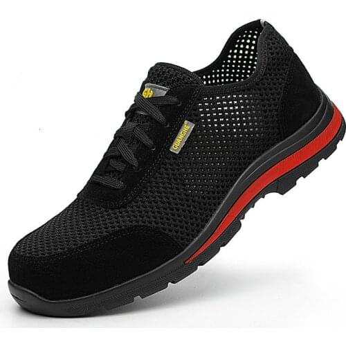 2019 Summer Men Woman Work Shoes Boots Mesh Sneakers Anti-smashing Anti-piercing Outdoor Safety Shoes CS-227