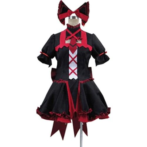 2016 Gate Jieitai Kanochi nite Kaku Tatakaeri Rory Mercury Cosplay Costume Gothic Lolita Dress Party Costumes