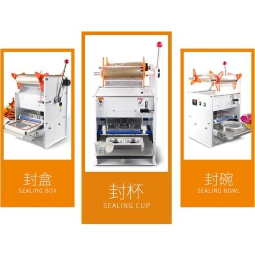 220V Manual Food Tray Sealing Machine, Takeaway Fast Food Snack Box Sealer Semi-automatic sealer Brand new Rh