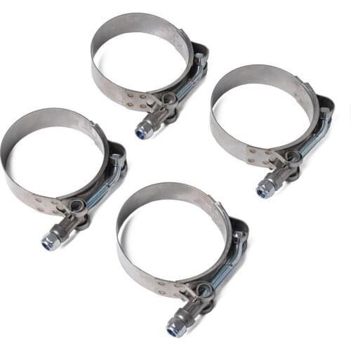 4pcs/set 67-75mm High Performance T-shape Hose Clamp / Pipe Clamp